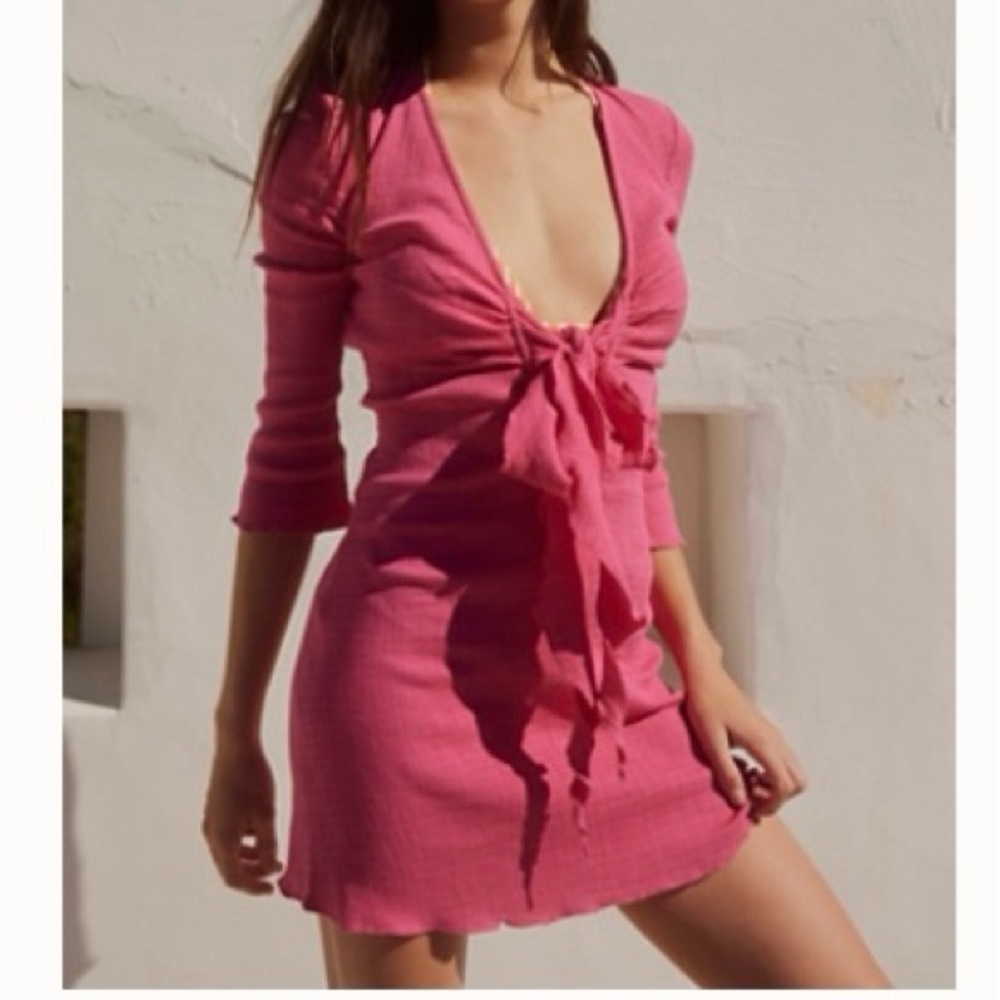 Free People Pink Mini Dress